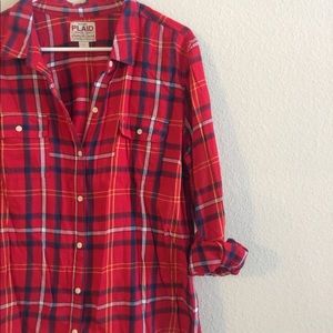 Old Navy Plaid Button-Down
